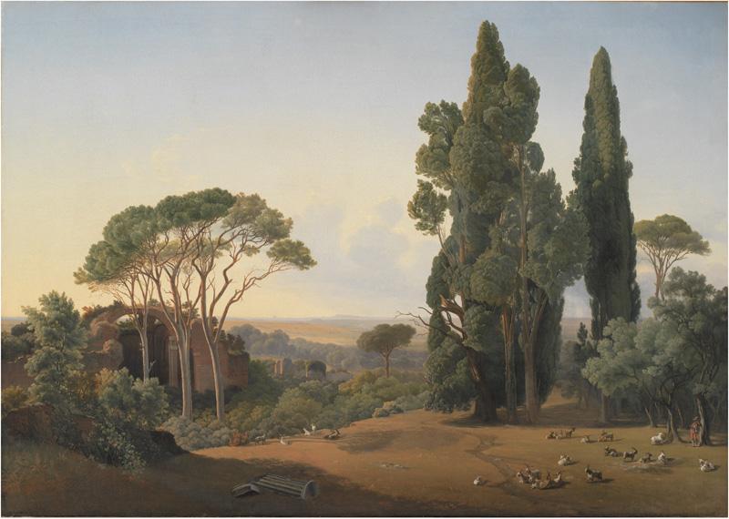 Fritz Petzholdt A View from Villa Adriana, Tivoli oil painting picture